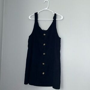 Black corduroy dress
